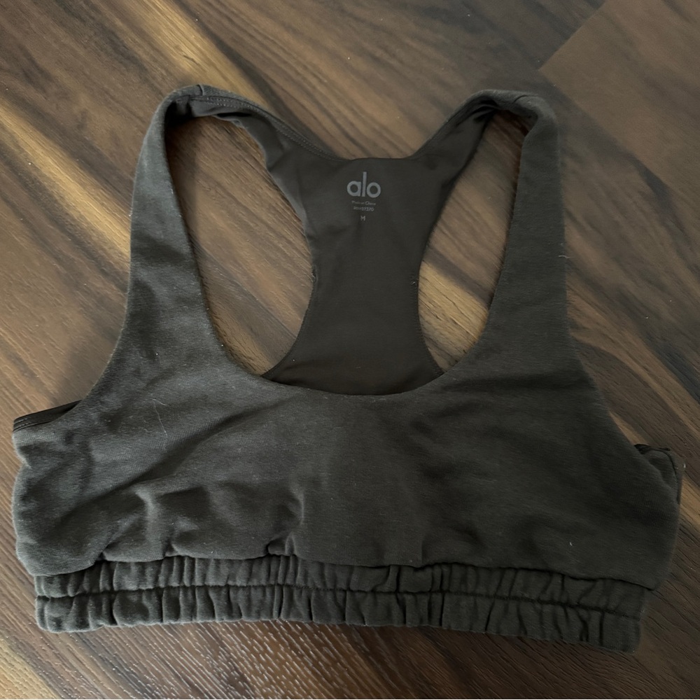 ALO Yoga Scoop Neck Sweatshirt Bra